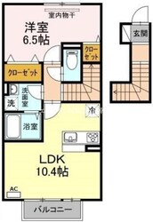 岡山駅 バス22分  浜野西下車：停歩4分 2階の物件間取画像